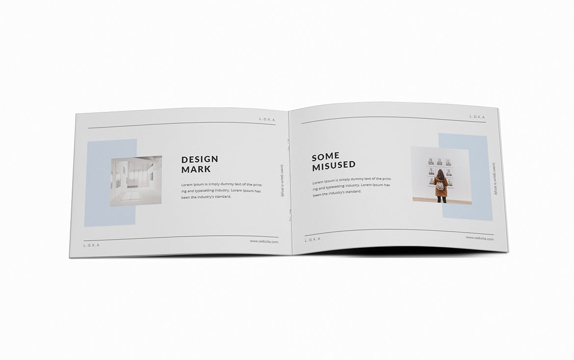 A5尺寸企业横版画册设计模板 Company Branding A5 Brochure Template插图(9)