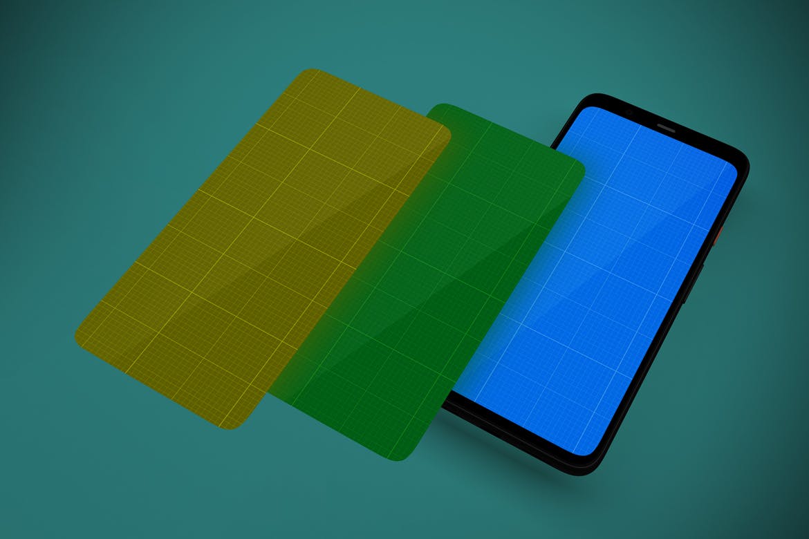 谷歌Pixel 4手机屏幕预览效果图素材库精选样机v2 Pixel 4 Mockup V.2插图(11)