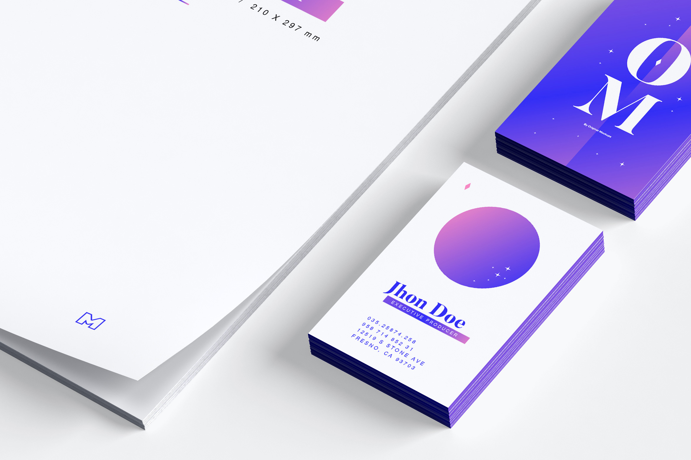 品牌VI设计案例预览办公用品套装样机03 Stationery Mockup 03插图