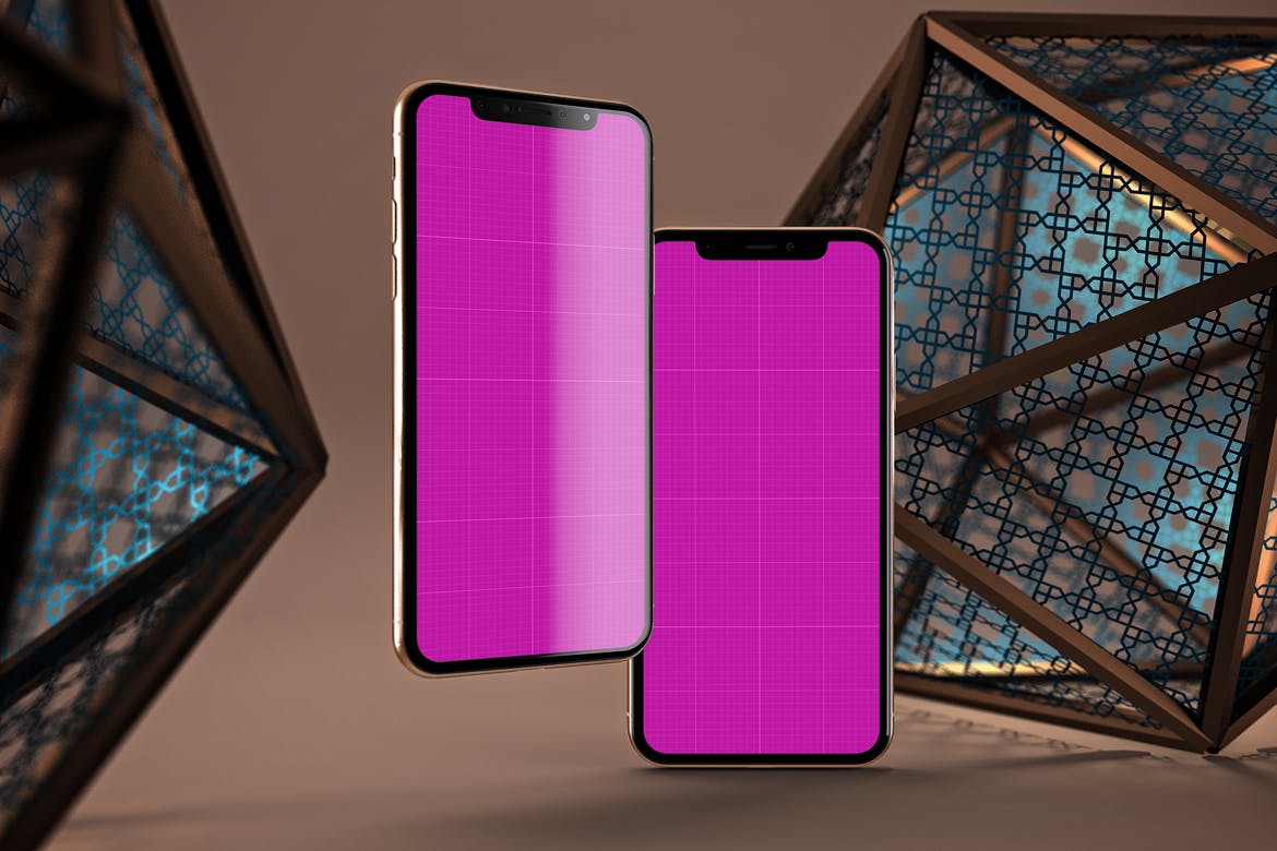 iPhone Xs智能手机屏幕设计预览样机模板 Arabic iPhone XS插图(12)