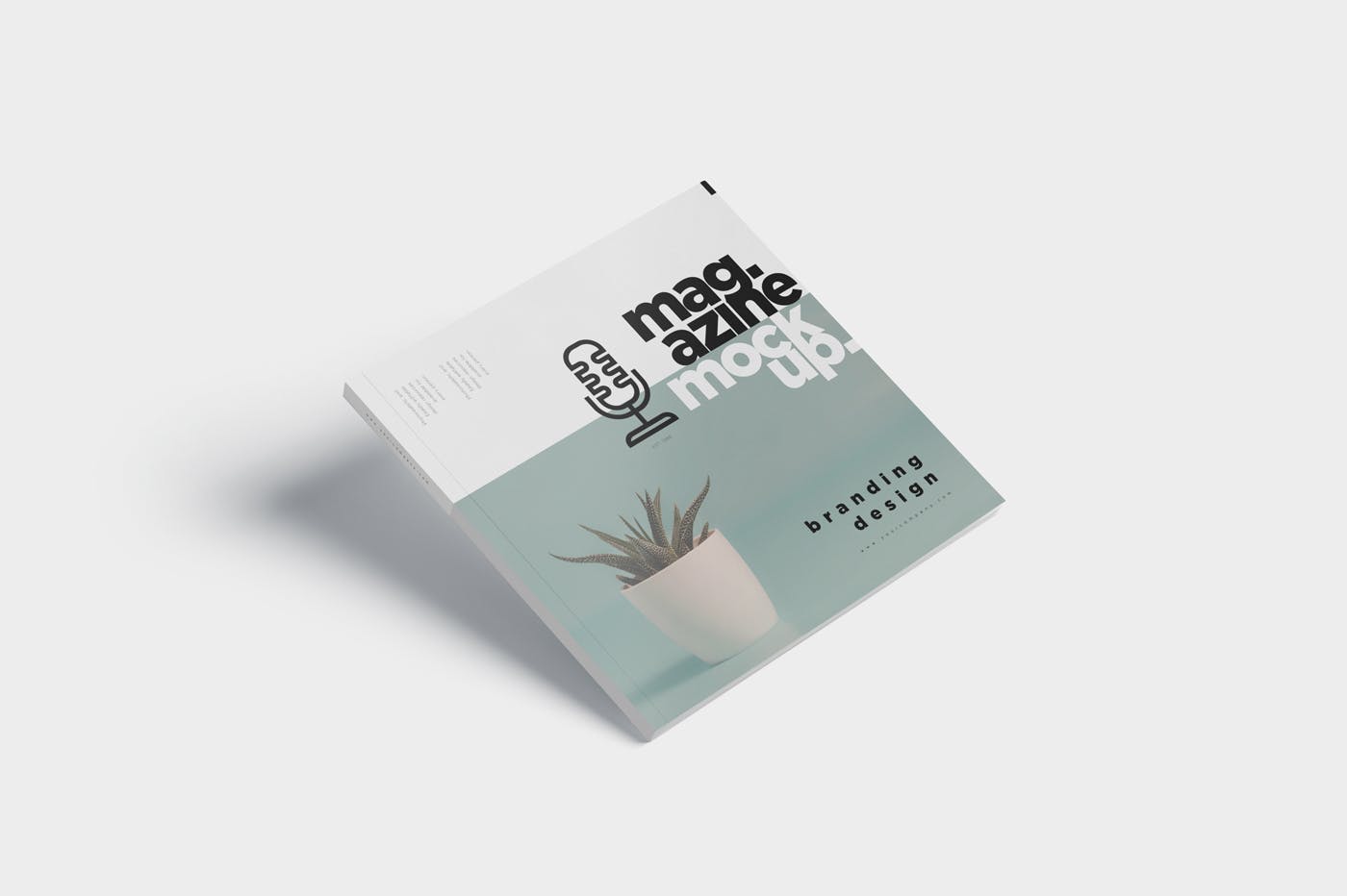 杂志设计开合状态样机模板 Open and Close Magazine Mockups插图(2)