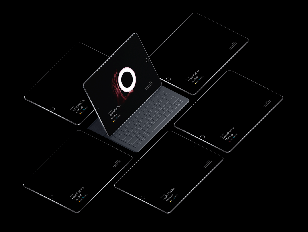 超级主流桌面&移动设备样机系列：平板电脑iPad Pro样机&场景[兼容PS,Sketch;共10.89GB]插图(13)