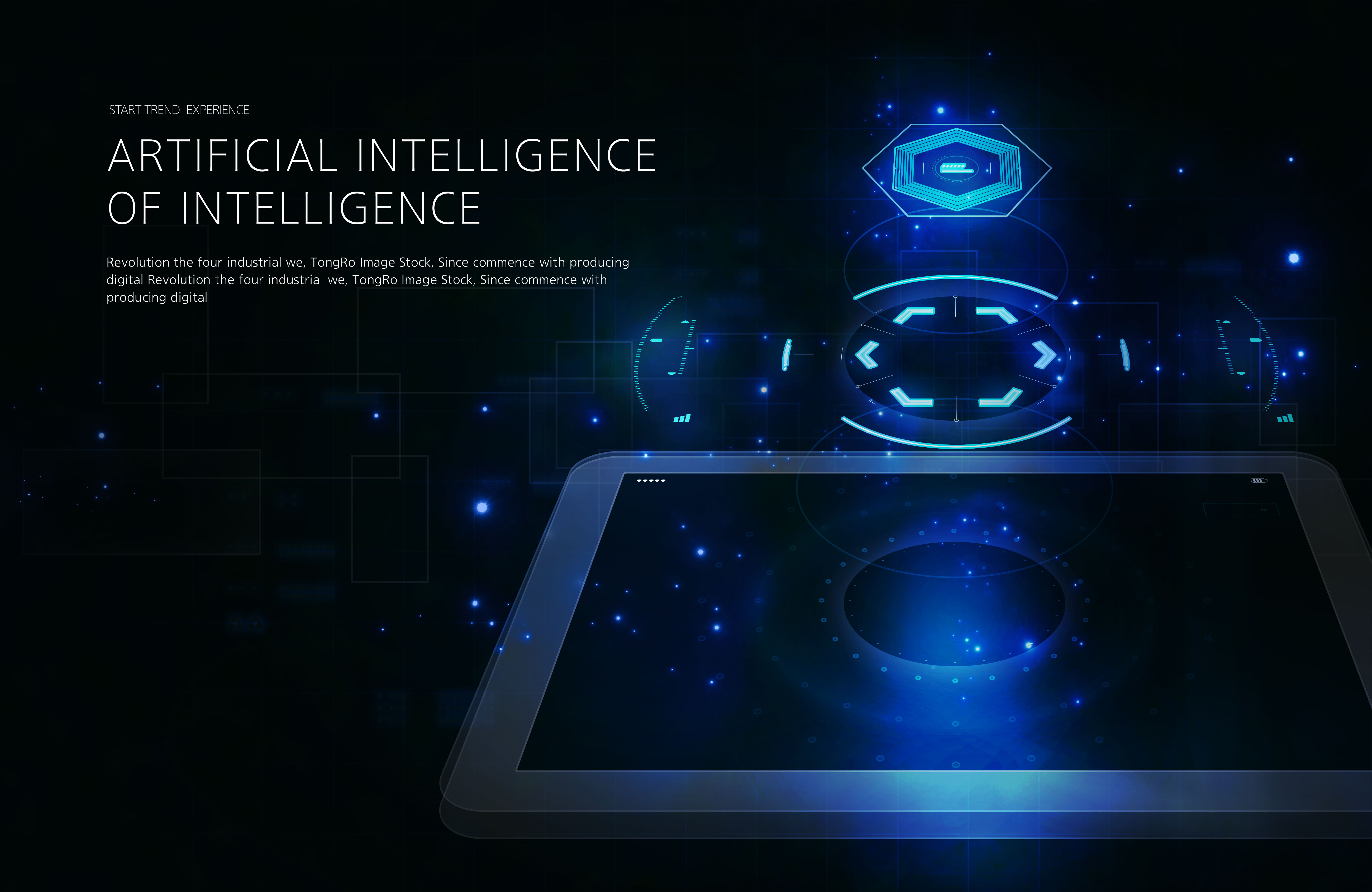 UHD抬头显示UI界面科技元素海报设计套装[PSD]插图(3)