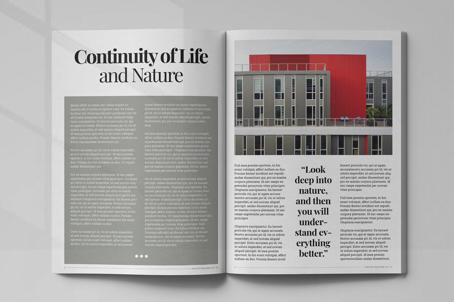 室内设计主题素材库精选杂志排版设计模板 Inscape Interior Magazine插图(4)