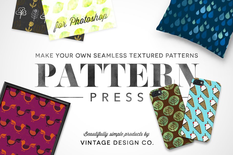 重复图案无缝纹理设计工具包 PatternPress – Pattern Creator插图