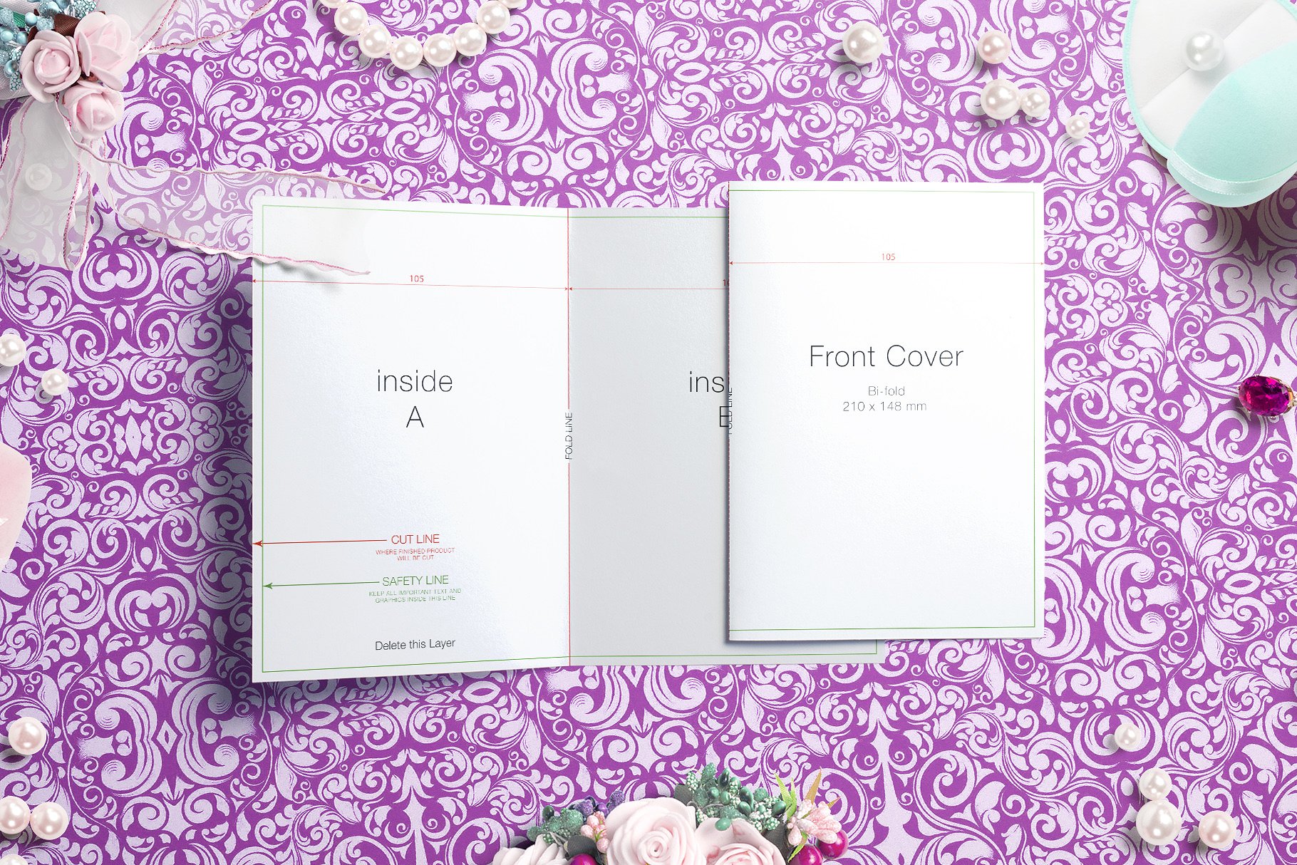 婚礼邀请卡样机模板[1.8GB] Wedding Greeting Cards mockups v.2插图(5)