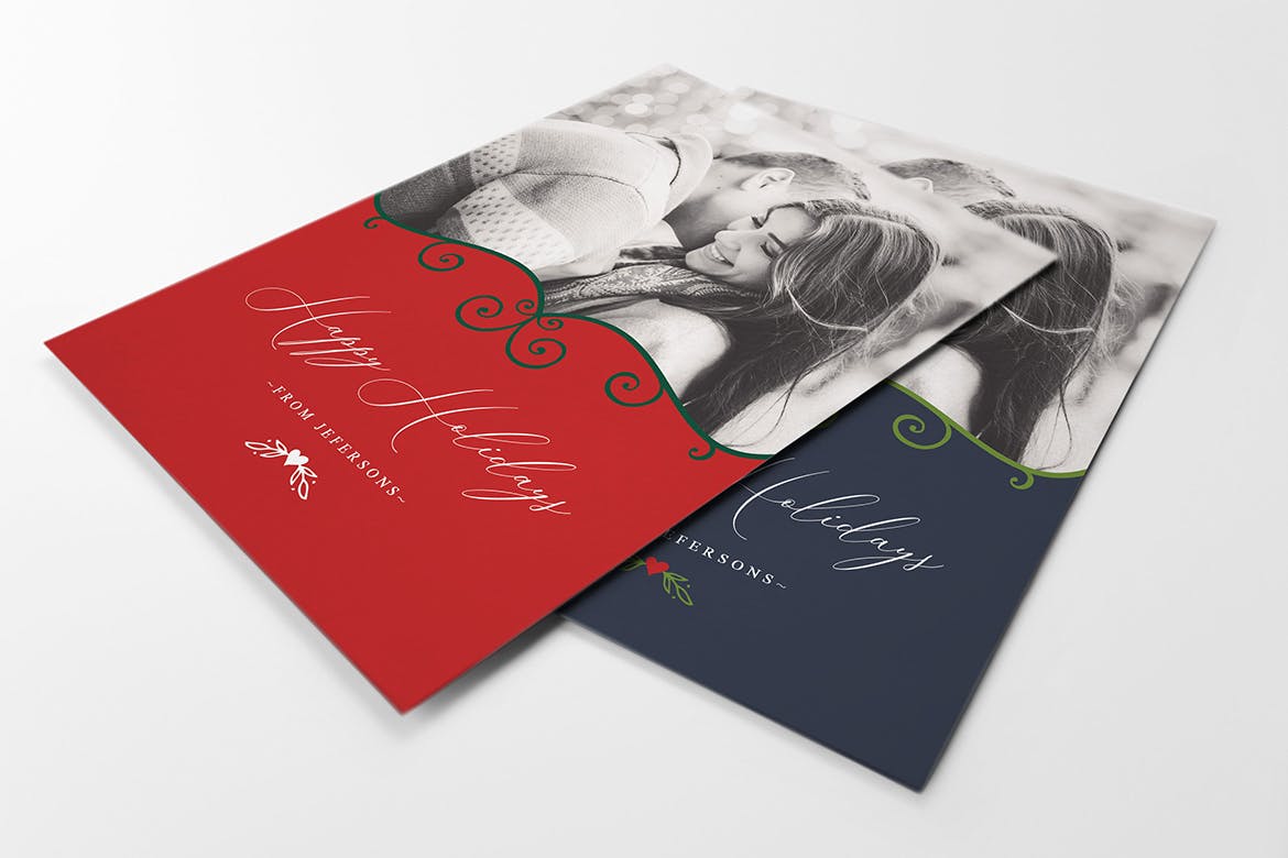 圣诞节主题照片贺卡设计模板 Christmas Photo Card插图(4)