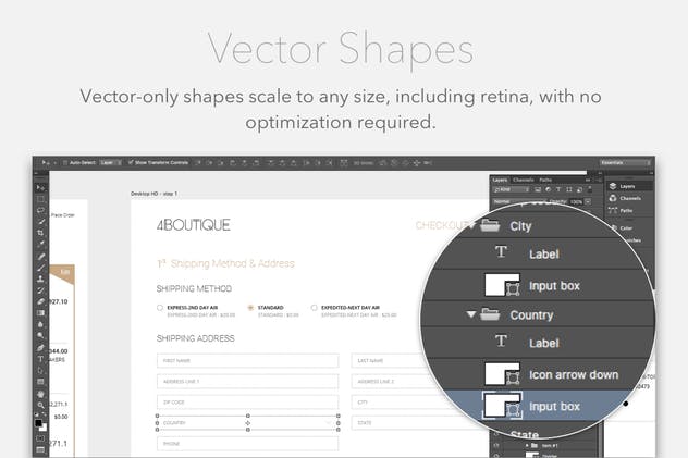 响应式电子商务网站Web UI工具包 4Boutique – A Responsive Ecommerce Web UI KIT PSD插图(5)