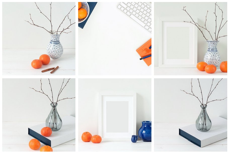 橙子水果摆设场景样机模板 Tiffany and Orange Bundle插图(3)