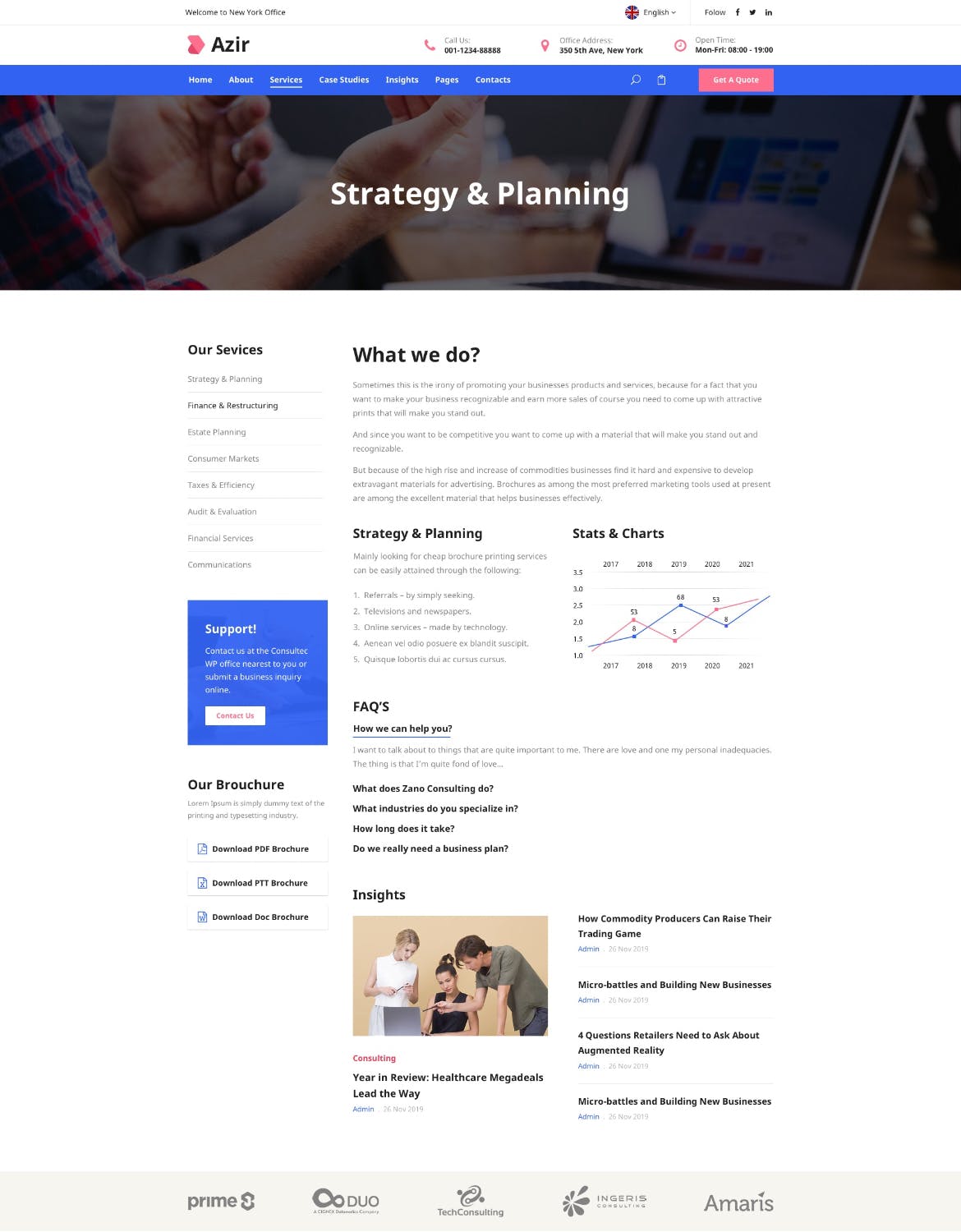 金融财务咨询企业网站设计SKETCH模板素材 Azir | Consulting Finance Sketch App Tempate插图(9)