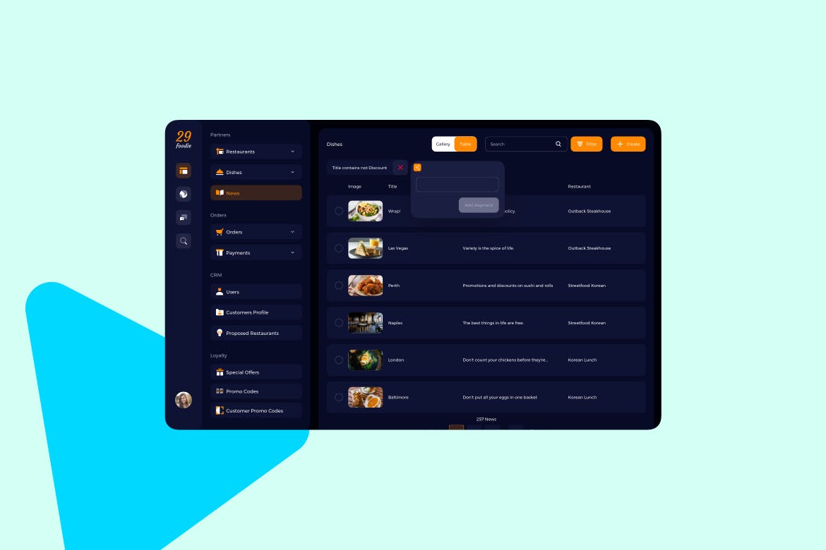 美食主题网站/平台新闻管理界面UI设计模板 29Foodie Food Admin News Ui – FP插图(4)