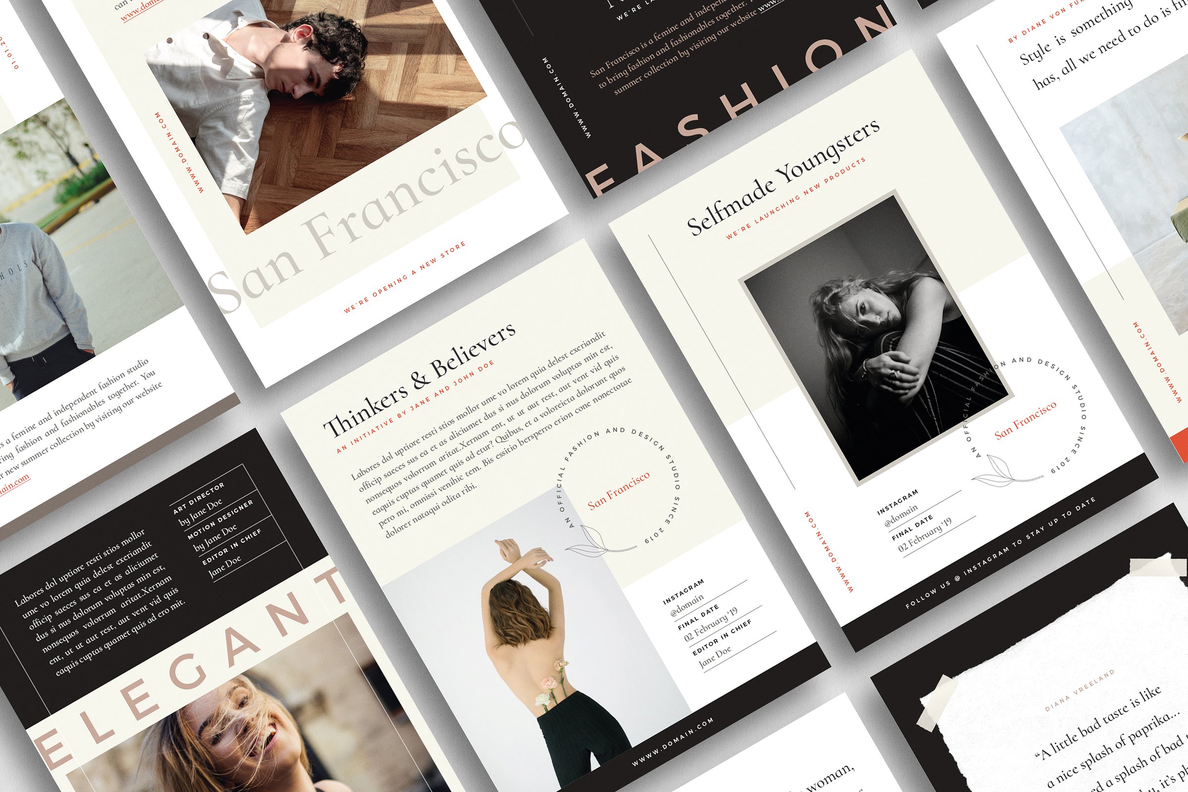 优雅时尚传单模板合集 San Francisco Flyer Pack插图(4)