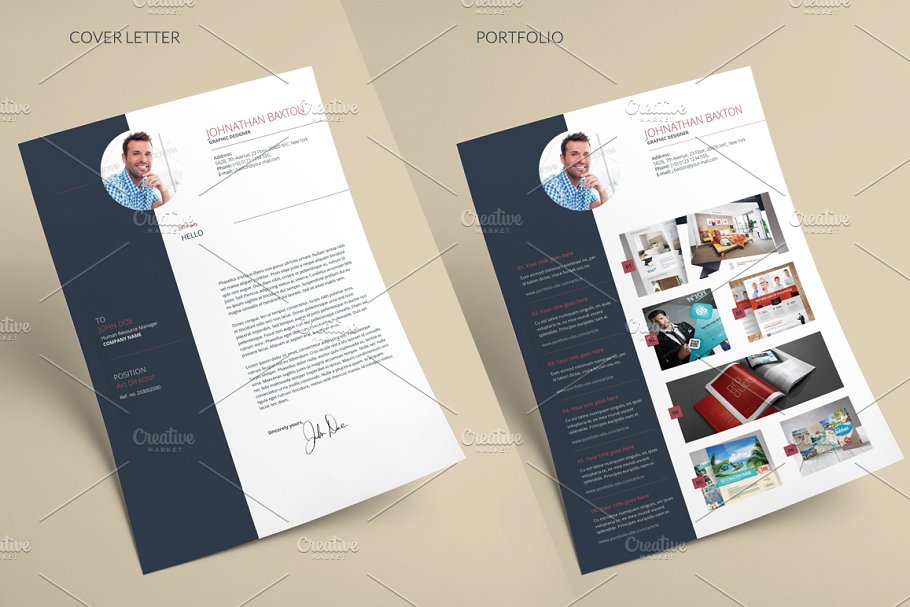 商务风格个人电子简历设计模板 Resume CV插图(3)