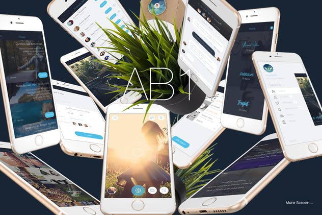 通用性APP应用UI套件 AB1 Mobile UI Kit插图(2)