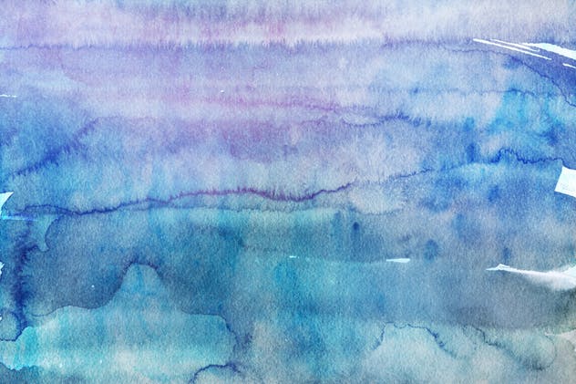 冬天冰雪水彩背景套装Vol.2 Winter Watercolor Backgrounds 2插图(9)