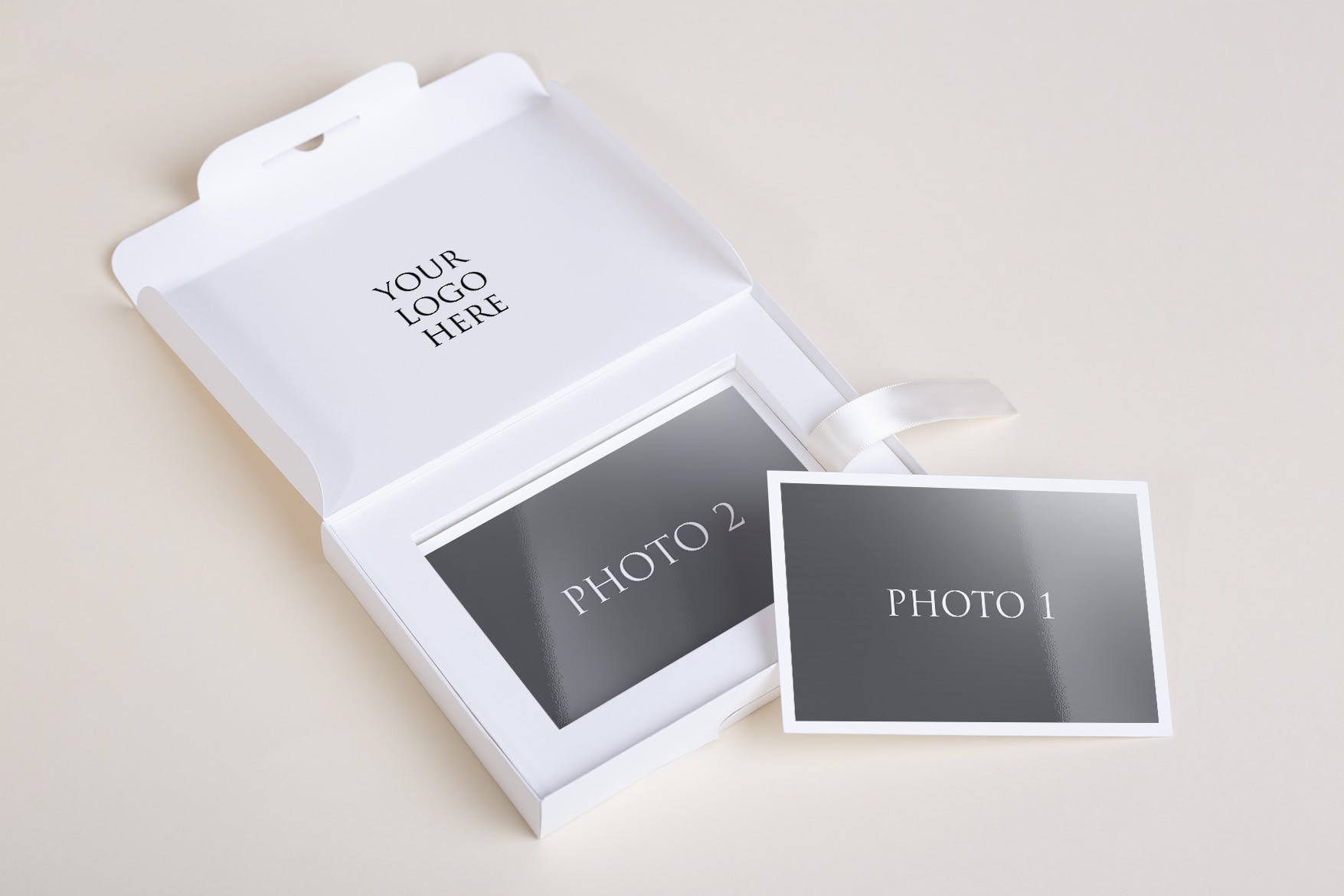 相片册相片盒摄影作品预览样机模板 Photo Presentation Box Mock Up插图(8)