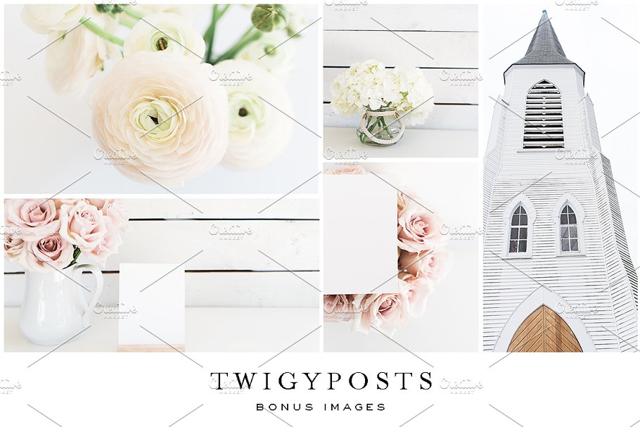 花卉场景样机 Floral Farmhouse Stock Photos插图(6)