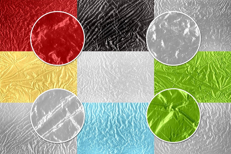 皱褶塑料纹理v1 Wrinkled Plastic Textures Volume 1插图(1)