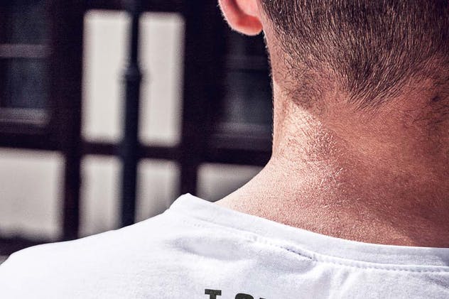 时尚模特T恤上身效果样机模板 T-Shirt Mock-up插图(6)