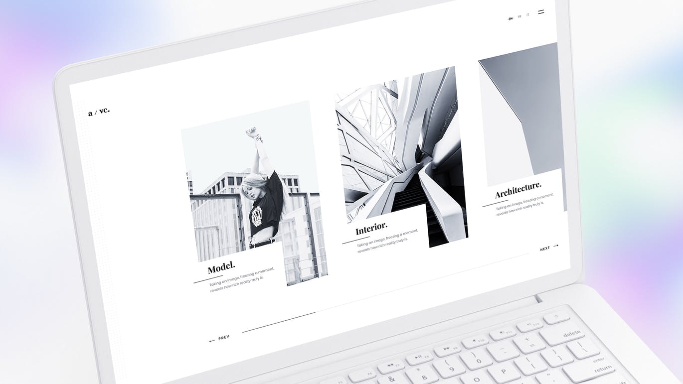 白色超极本笔记本电脑样机模板 White Laptop Mockup插图(9)