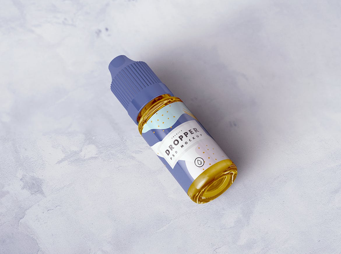 果味电子烟油滴管瓶外观设计样机 E-Juice Dropper Bottle MockUp插图(8)