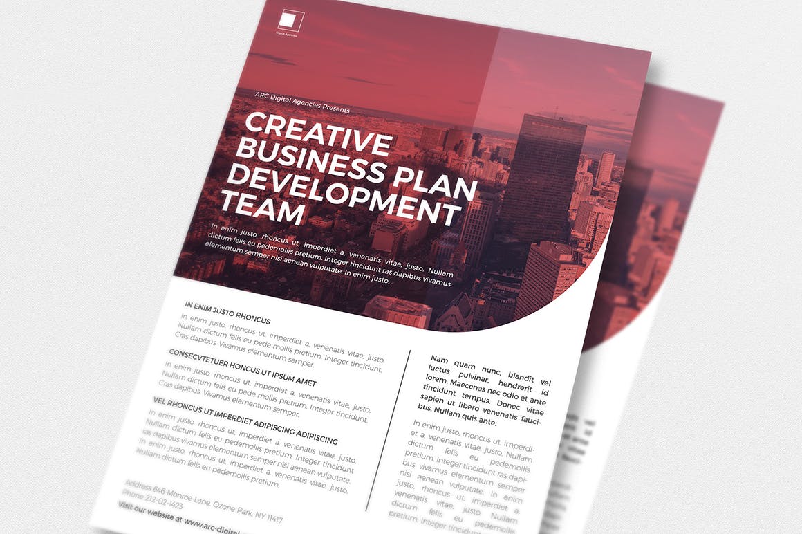 多色企业宣传海报/传单设计模板 Multicolor Corporate Flyer插图(8)