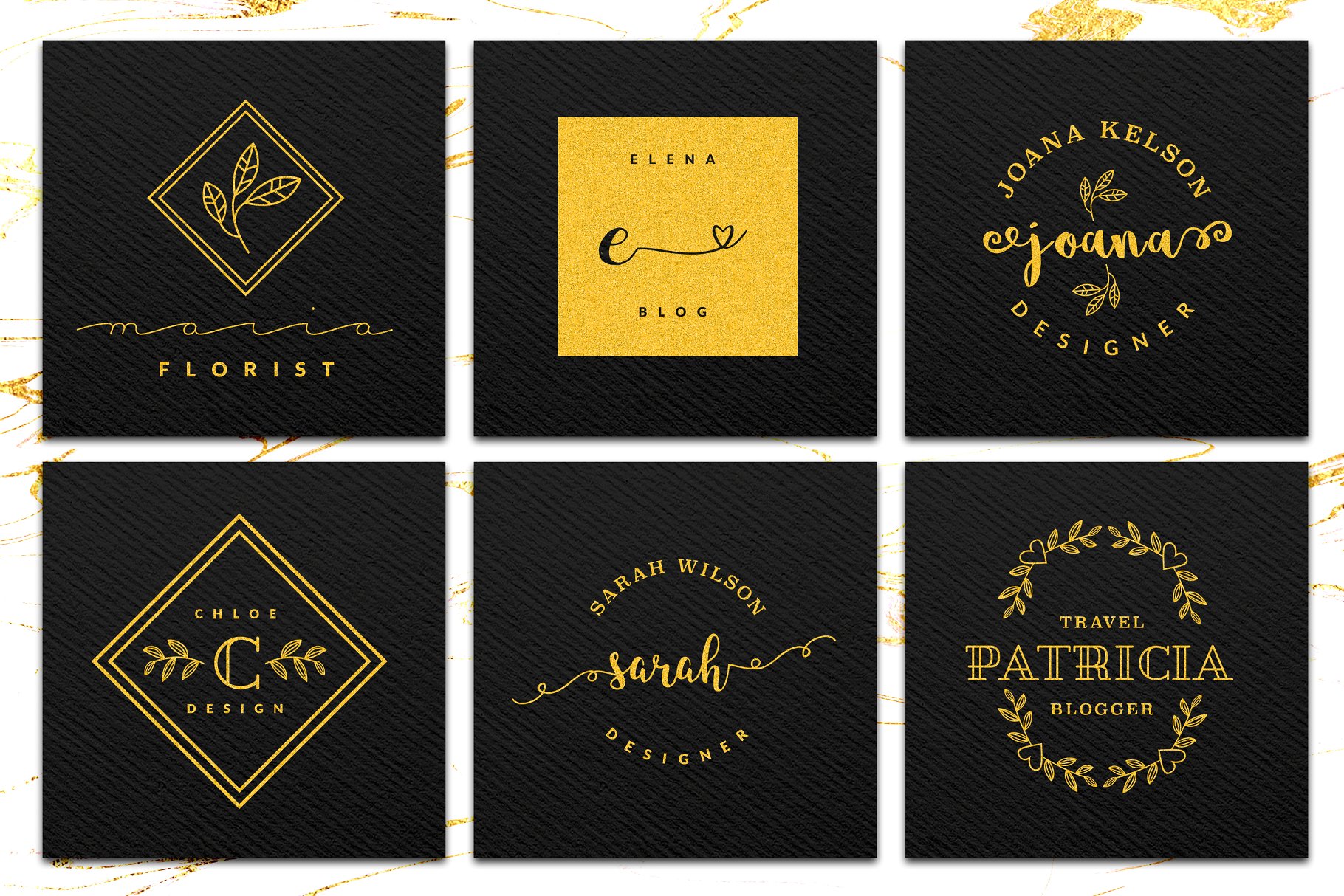 女性品牌Logo标志模板v1 Madame Logo Pack Vol. 1插图(5)