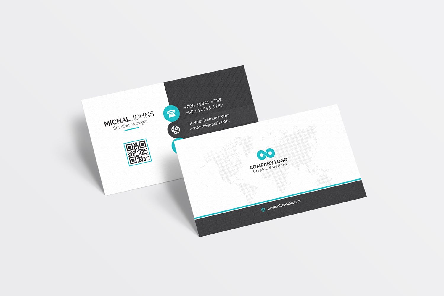 经典排版风格企业素材库精选名片模板 Business Card插图(4)