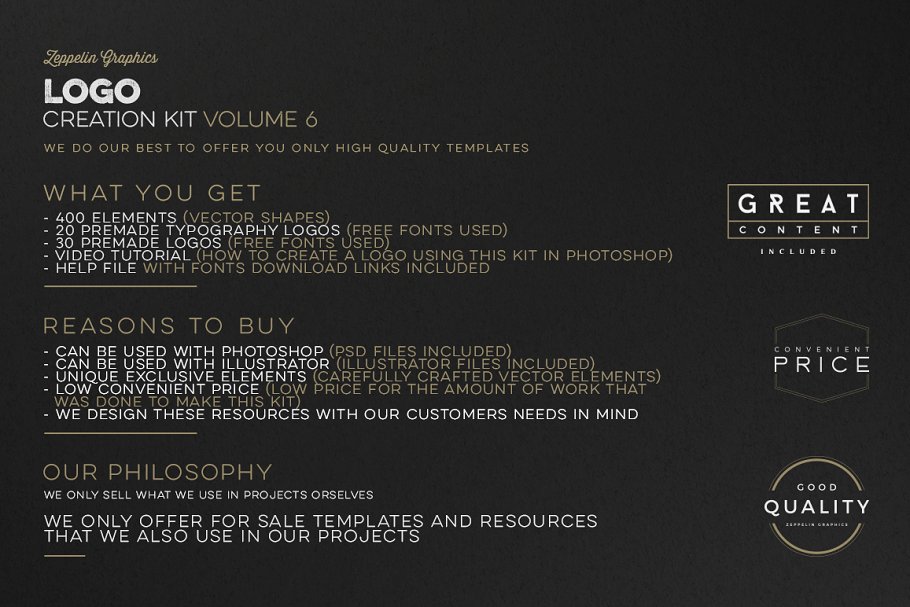 Logo标志创意设计套件v6 Logo Creation Kit Vol.6插图(1)