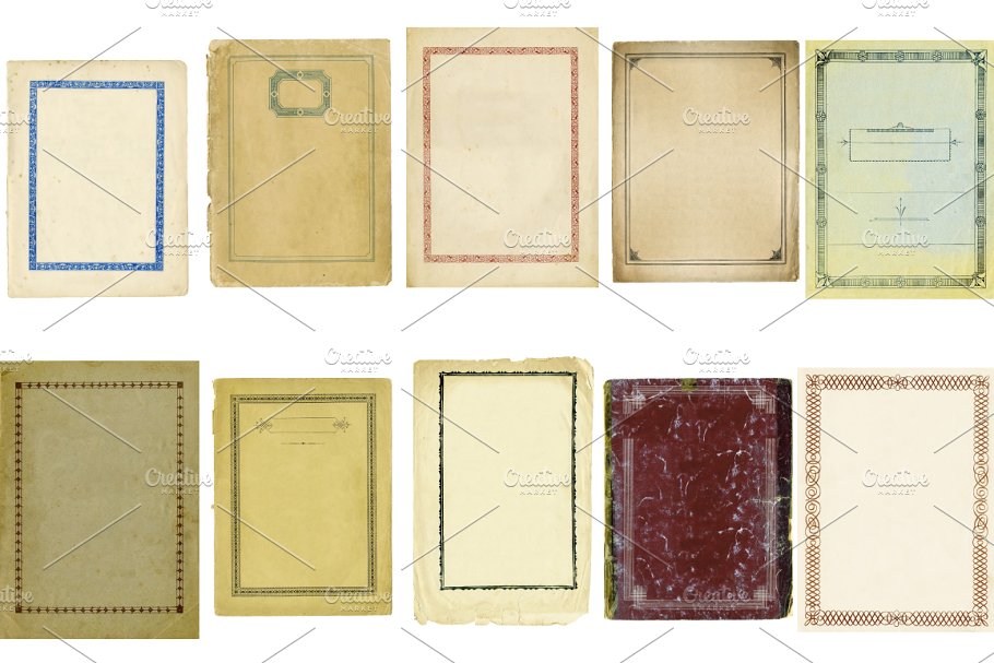 40款复古怀旧风格纸张纹理合集 40 Vintage Paper Textures插图(3)