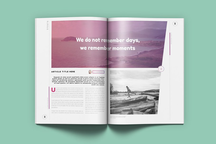 潮流时尚生活杂志模板 Magenta Magazine插图(8)