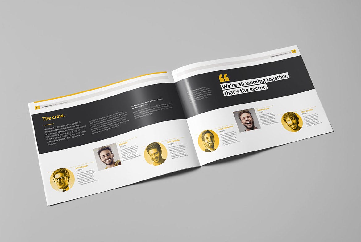 横版企业介绍宣传画册版式设计模板 Colorado Brochure Landscape插图(12)