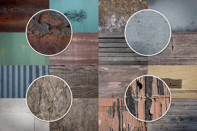 鬼城古老粗糙纹理合集Vol.1 Ghost Town Grunge Texture Pack Volume 1插图(2)