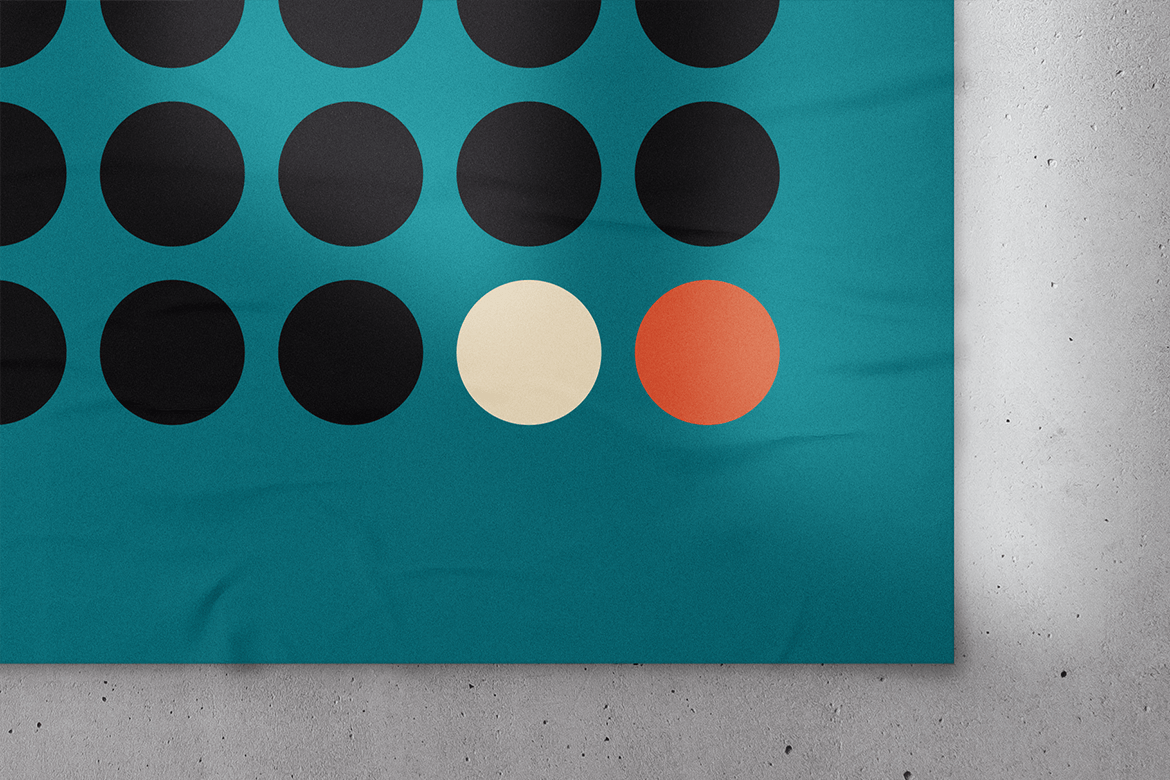 不干胶海报张贴效果样机模板 Glued Poster Mockup插图(2)