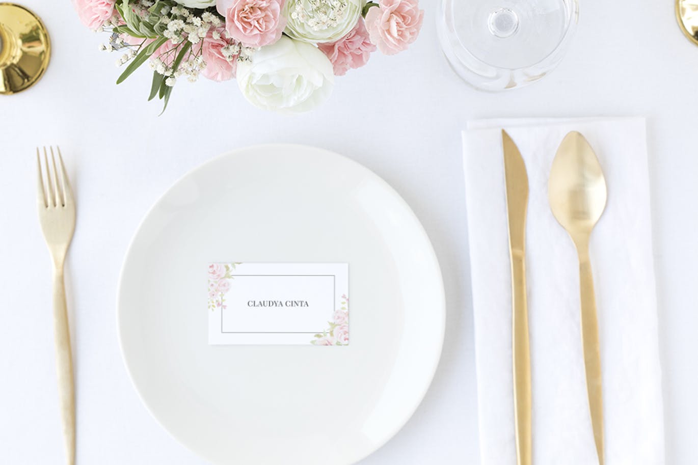 淡雅水彩背景婚礼邀请设计素材包 Set of Watercolor Wedding Suite插图(5)