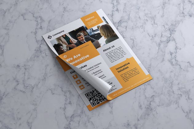 企业介绍/公司业务宣传传单模板V13 Corporate Business Flyer Vol. 13插图(2)