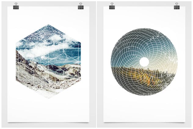 几何图形蒙版纹理素材 Textured Geometric Masks插图(5)