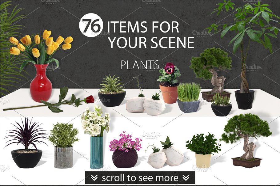 超级办公桌场景样机 Desktop Scene Creator插图(1)