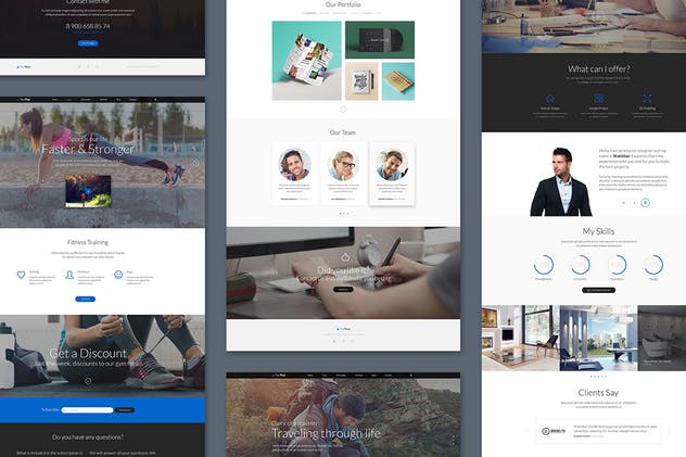 25套创意网站设计UI模板 The Pear Starter Web UI Kit插图(7)