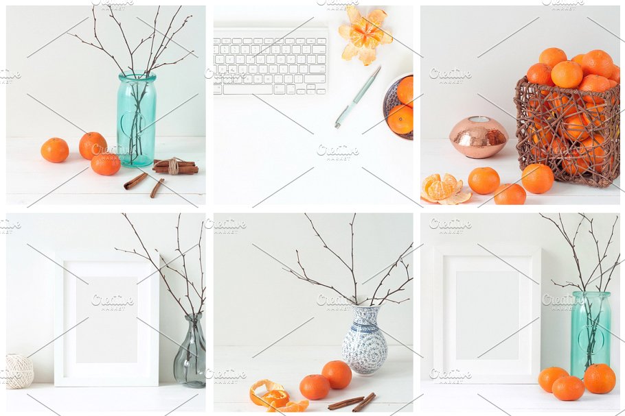 冬天简约风格办公场景背景 Tangerine Winter Bundle插图(2)