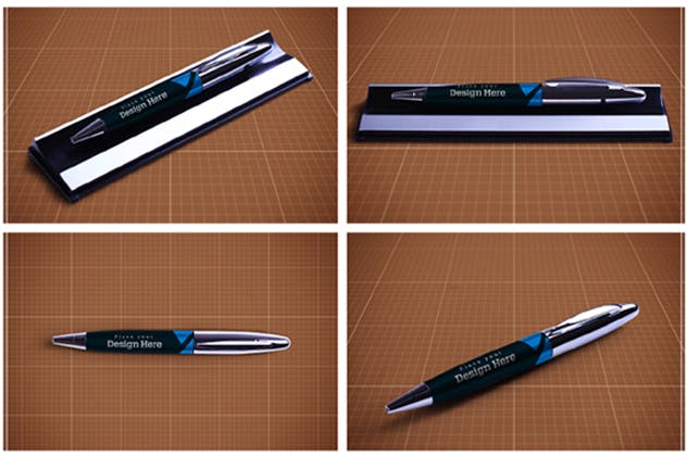钢笔盒包装样机模板v5 Pen Box Mock Up V.5插图(2)