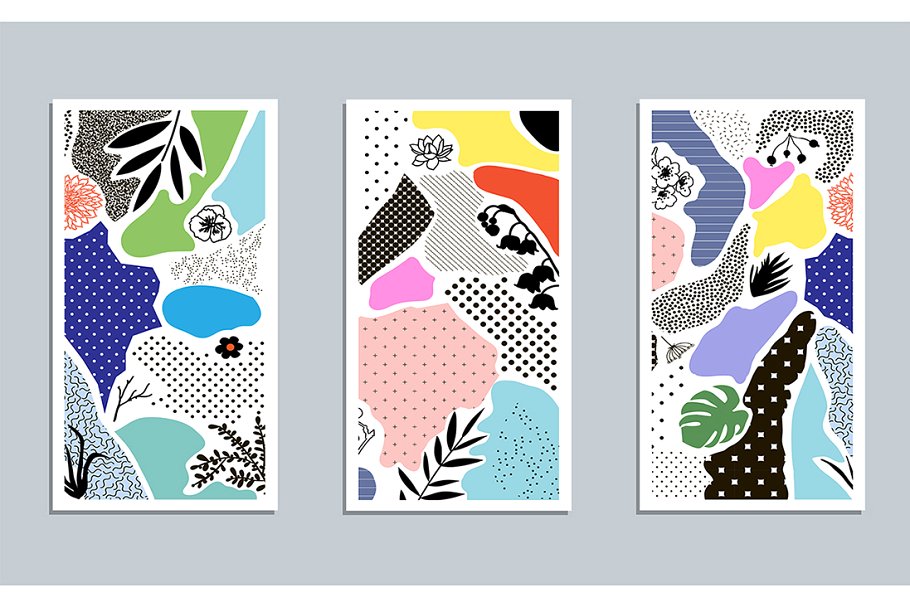 拼贴混合时尚的图形纹理 Collage it!插图(1)