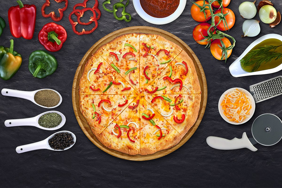 美味食品披萨样机和场景生成器【Pizza Creator & Scene Generator】插图(10)