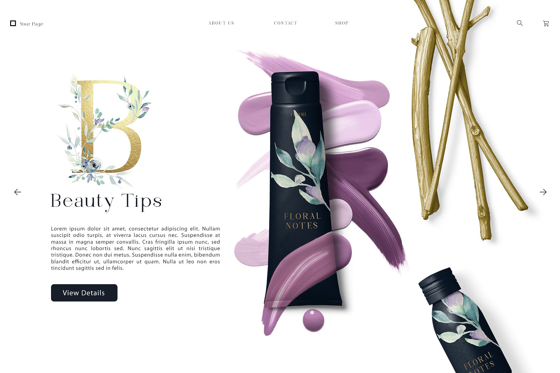 轻奢风格水彩元素合集 A Mountain Summer Watercolor Set插图(3)