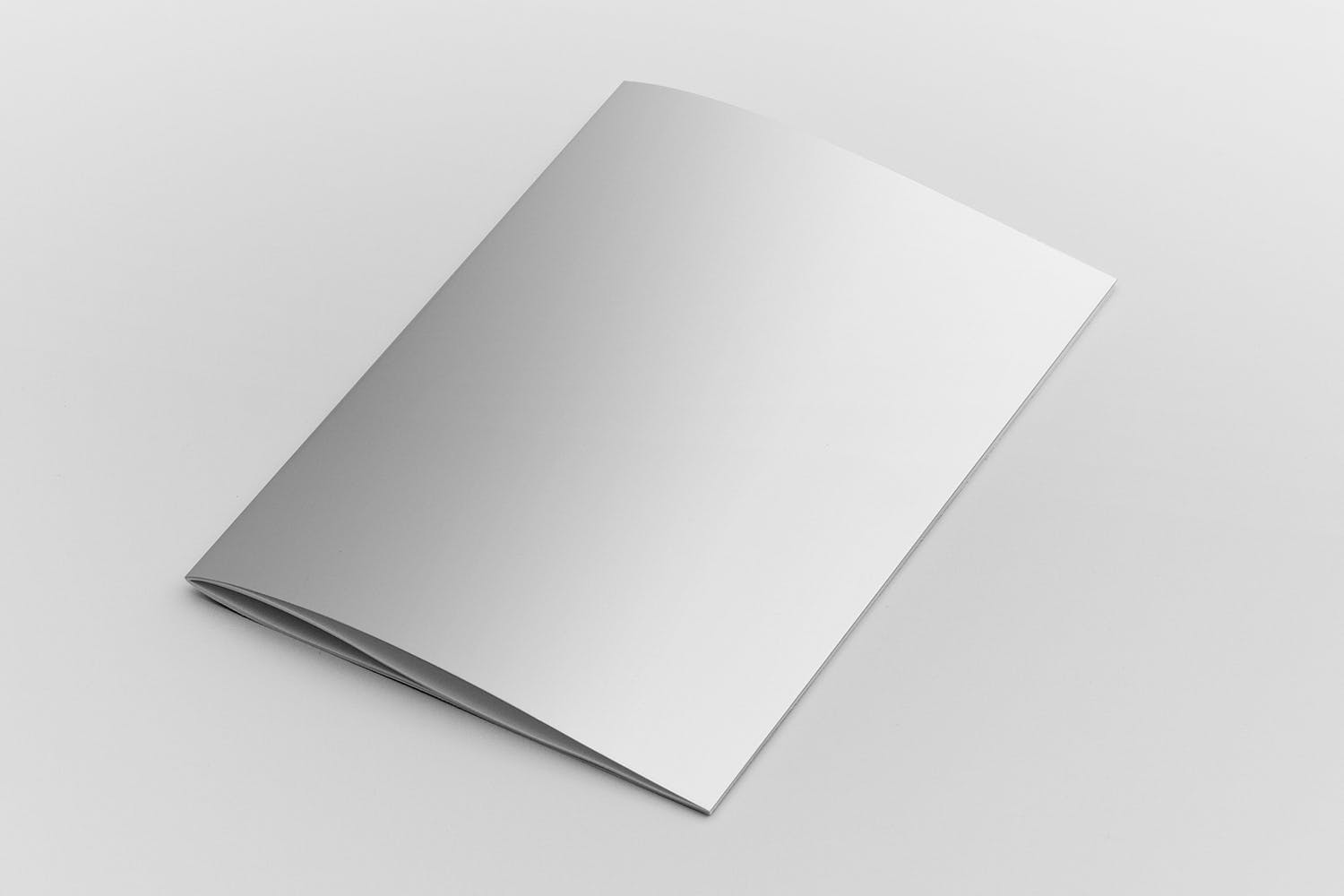 A4尺寸企业/品牌宣传册封面效果图样机素材库精选模板 A4 Brochure Cover Mockup Perspective View插图(1)