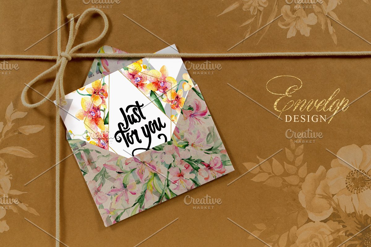 华丽的花束水彩PNG剪贴画套装插图(6)