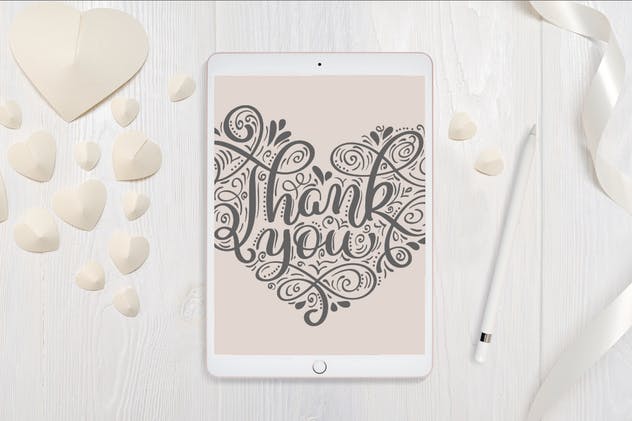 iPad Pro平板电脑屏幕演示样机模板 Tablet iPad Pro Mock Up Set插图(5)