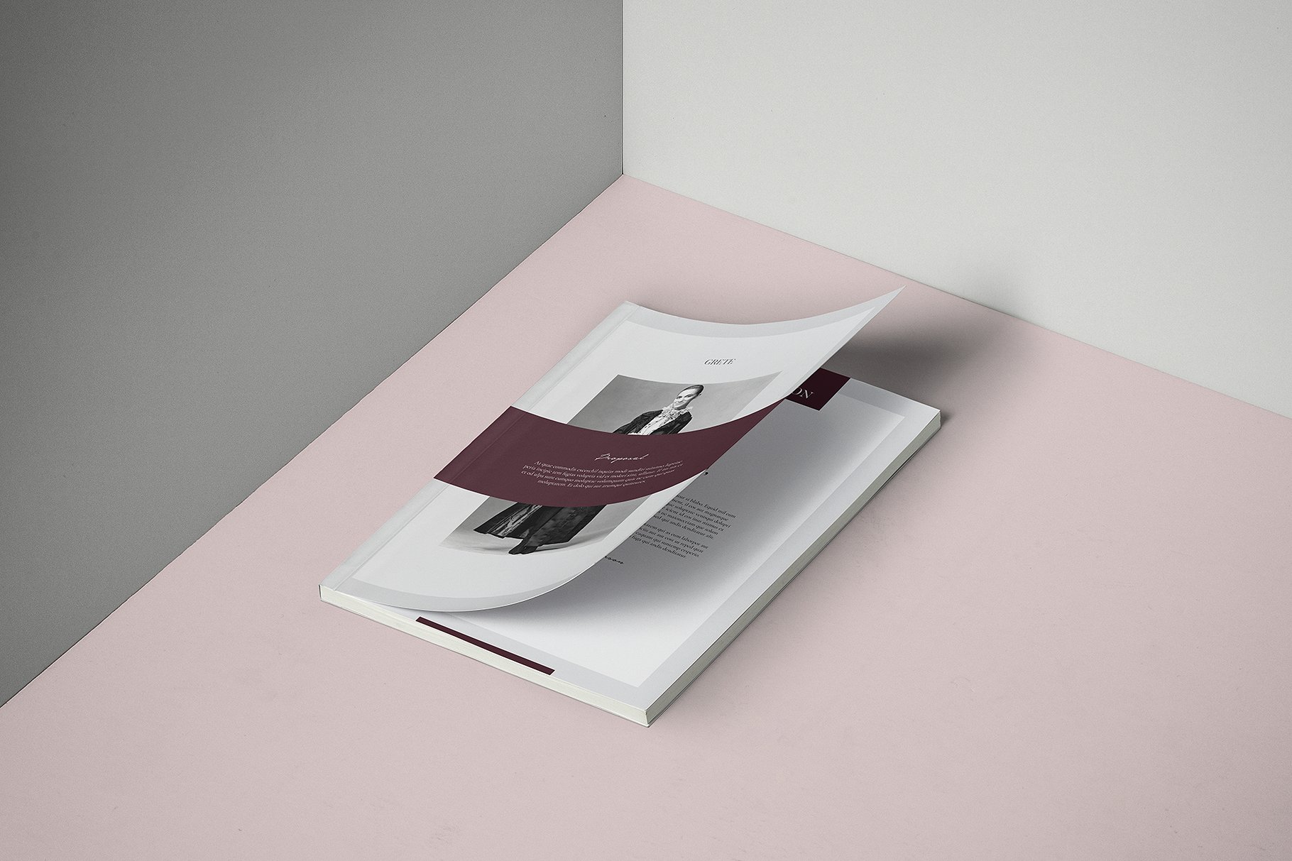 现代优雅的Grete小册子模板插图(1)