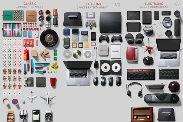 游戏娱乐场景样机模板合集 Games & Entertainment Scene Creator插图(1)