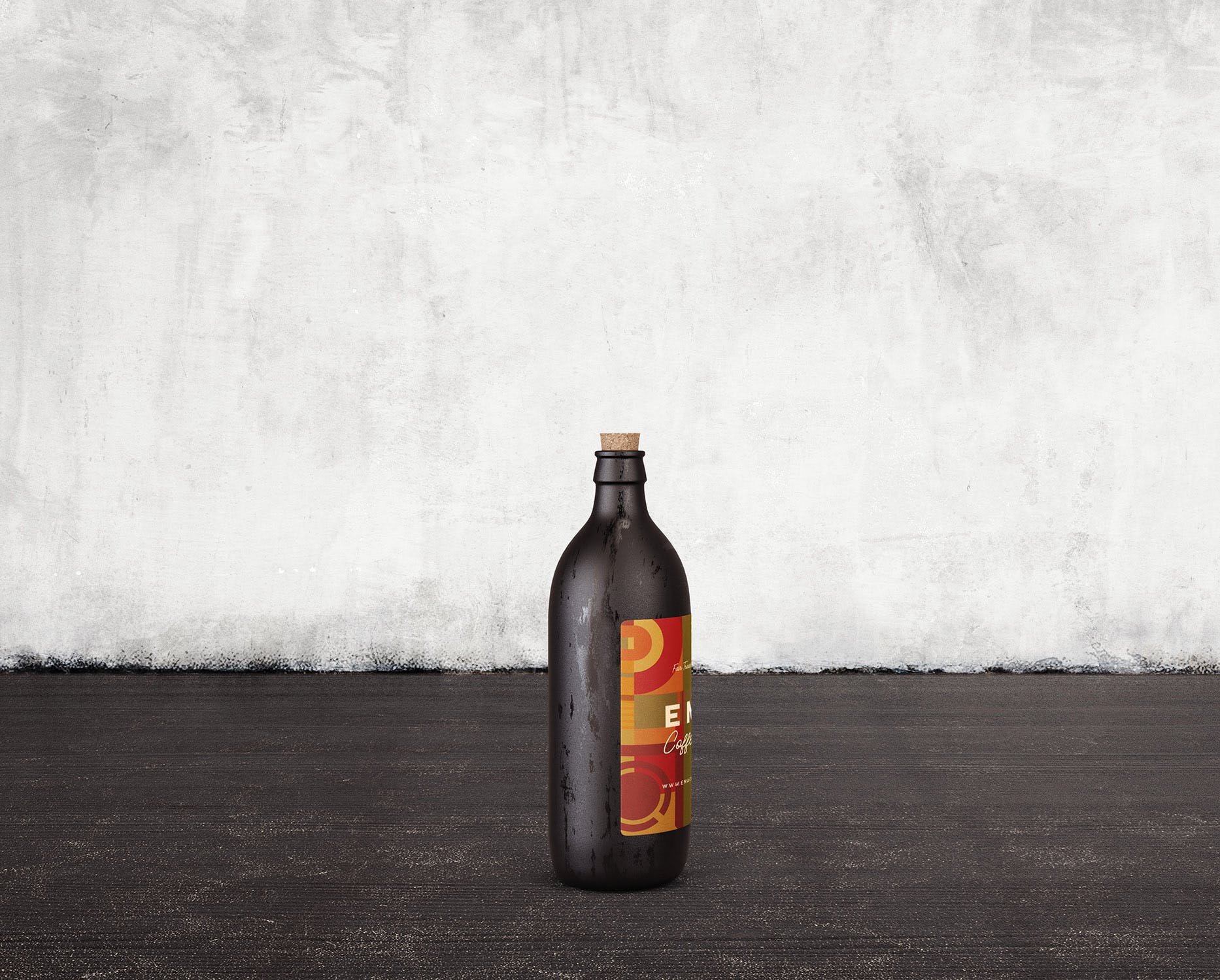 6个啤酒/咖啡/牛奶瓶外观设计素材库精选v3 6 Beer Coffee Milk Bottles Mockups 3插图(6)